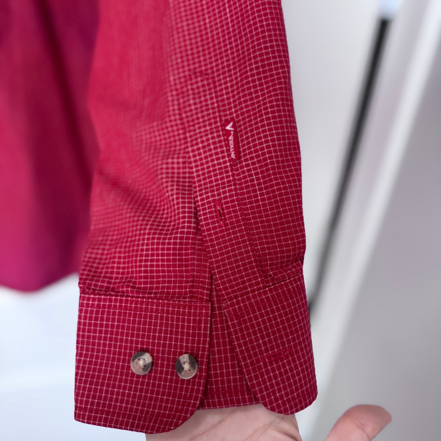 Antigua University of Georgia Bulldogs Button-Down Dress Shirt | Red Grid Check | Men’s XL Long Sleeve