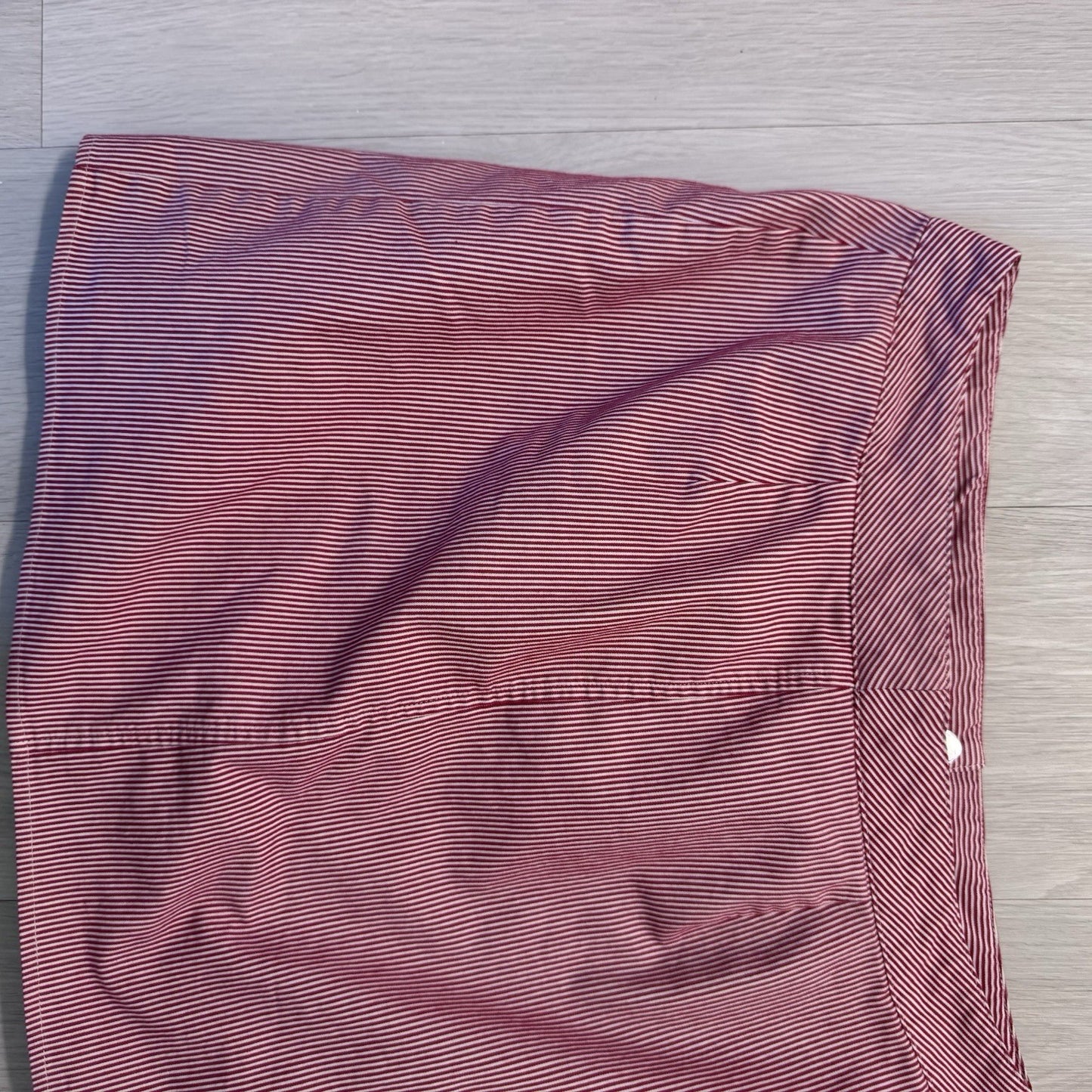 Briggs New York Red White Pinstripe Skort Size 10 Stretch Cotton Blend