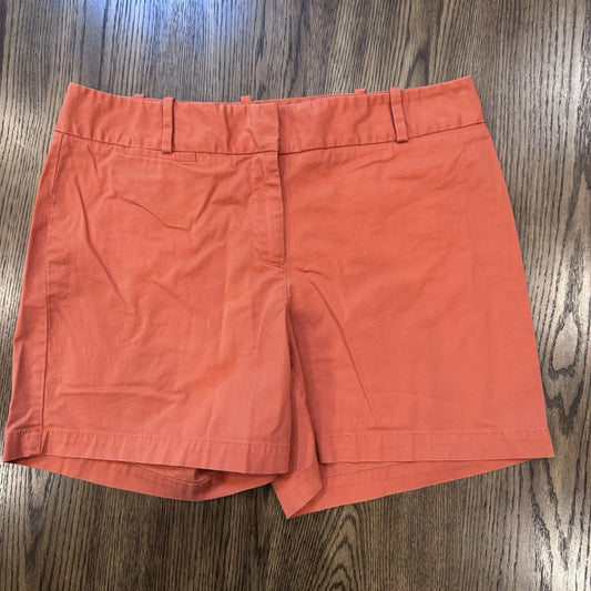 Talbots Women’s Orange Shorts Size 10 | Cotton Stretch Classic Chino | Summer