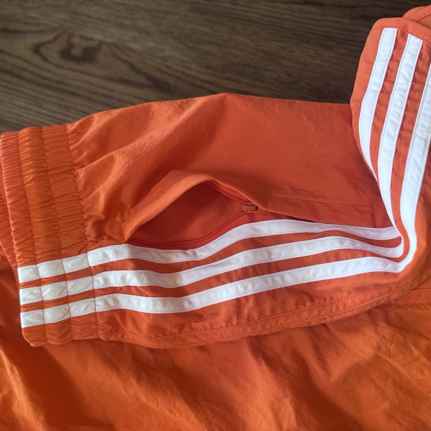 NWT Large Adidas Originals Orange 3-Stripes Sprinter Shorts MSRP 45