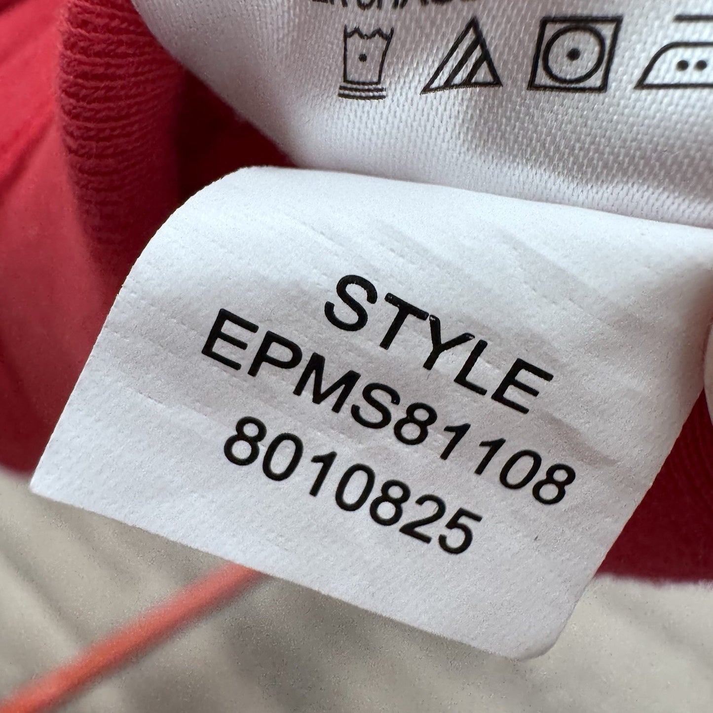 Ellen Tracy Women’s XL Red Top Gold Chain Keyhole Neck Short Sleeve Cotton