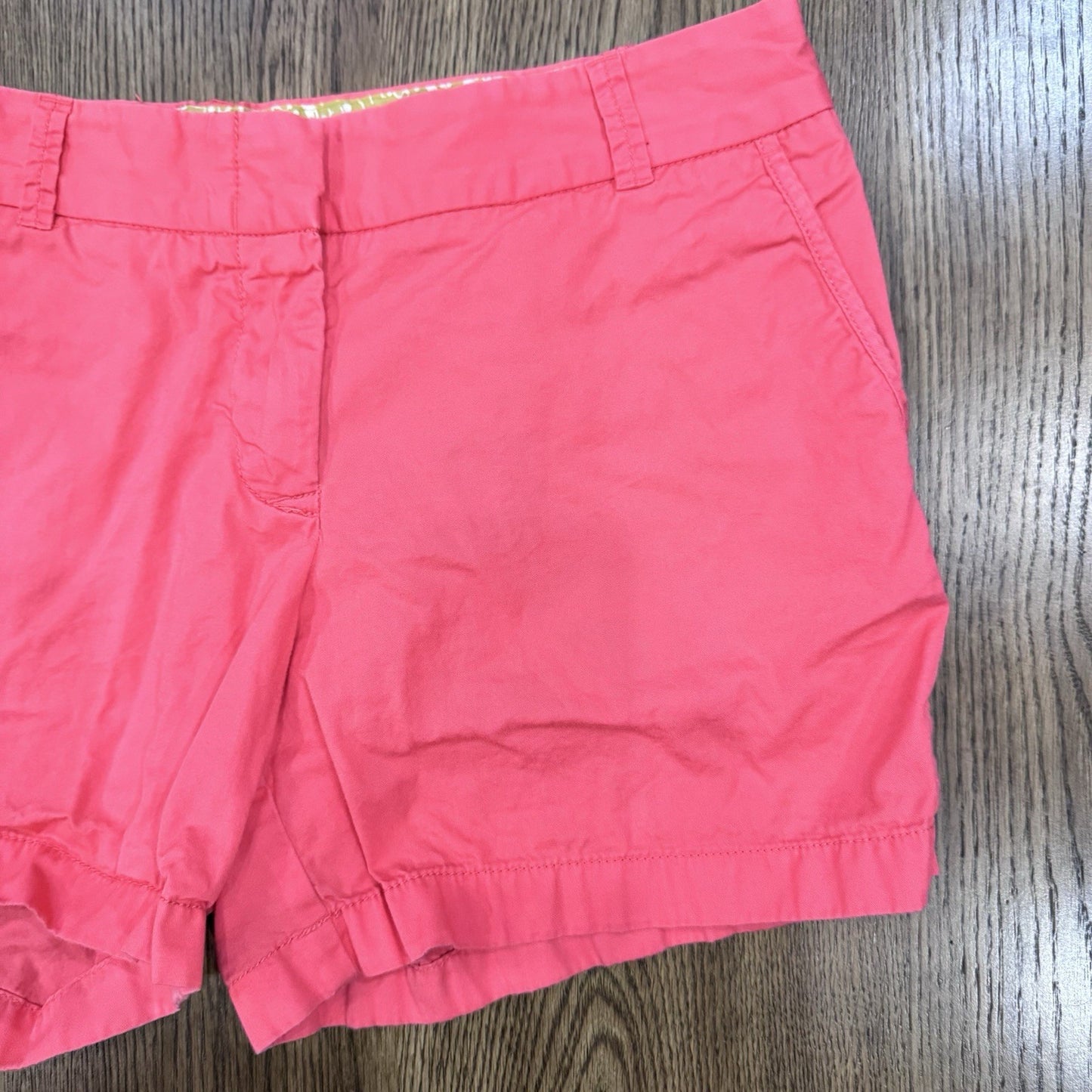 J.Crew Chino Classic Twill Shorts Pink Size 8 100% Cotton Summer Casual Preppy