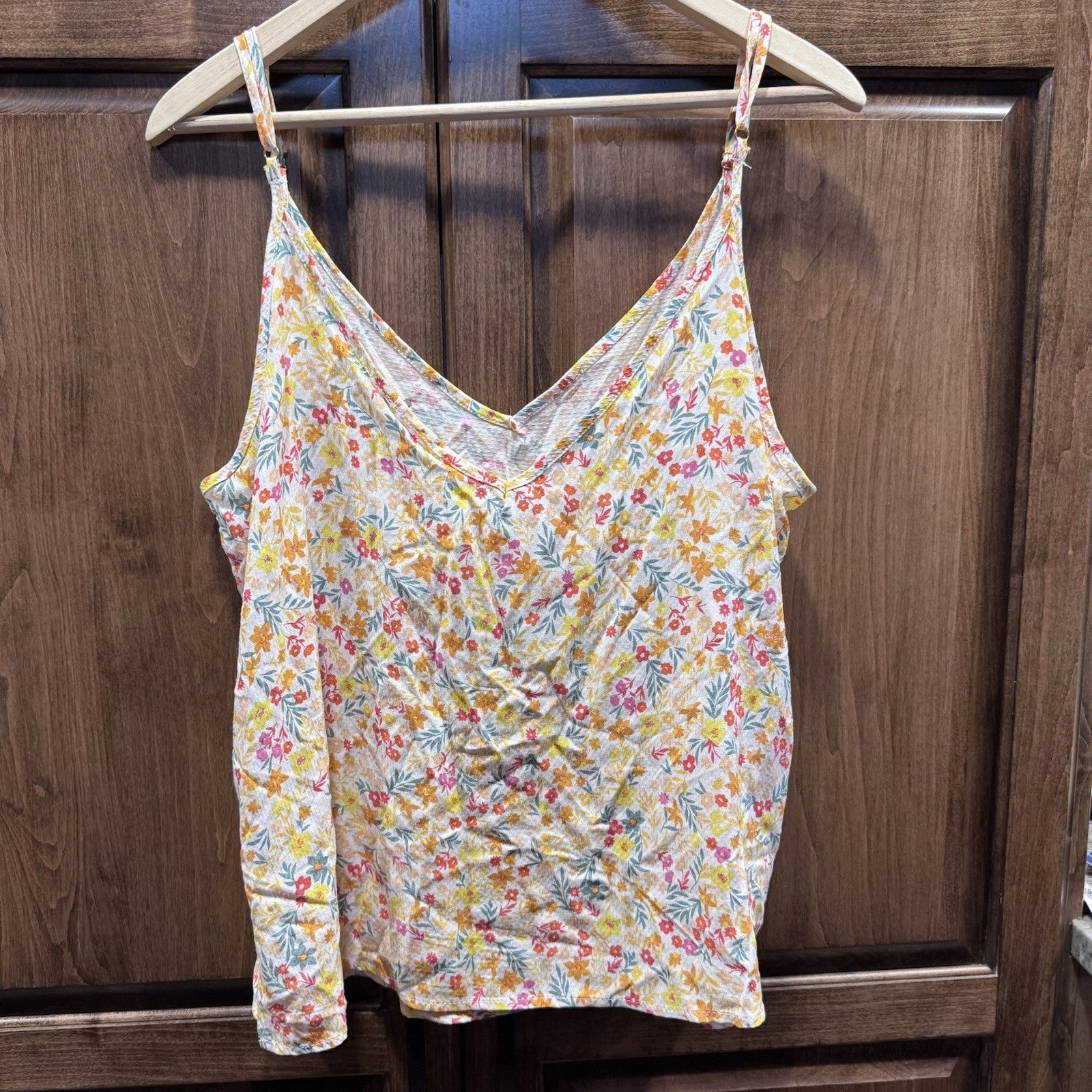 Cynthia Rowley Floral Sleeveless Tank Top XL Multicolor Rayon NWT Spring Summer