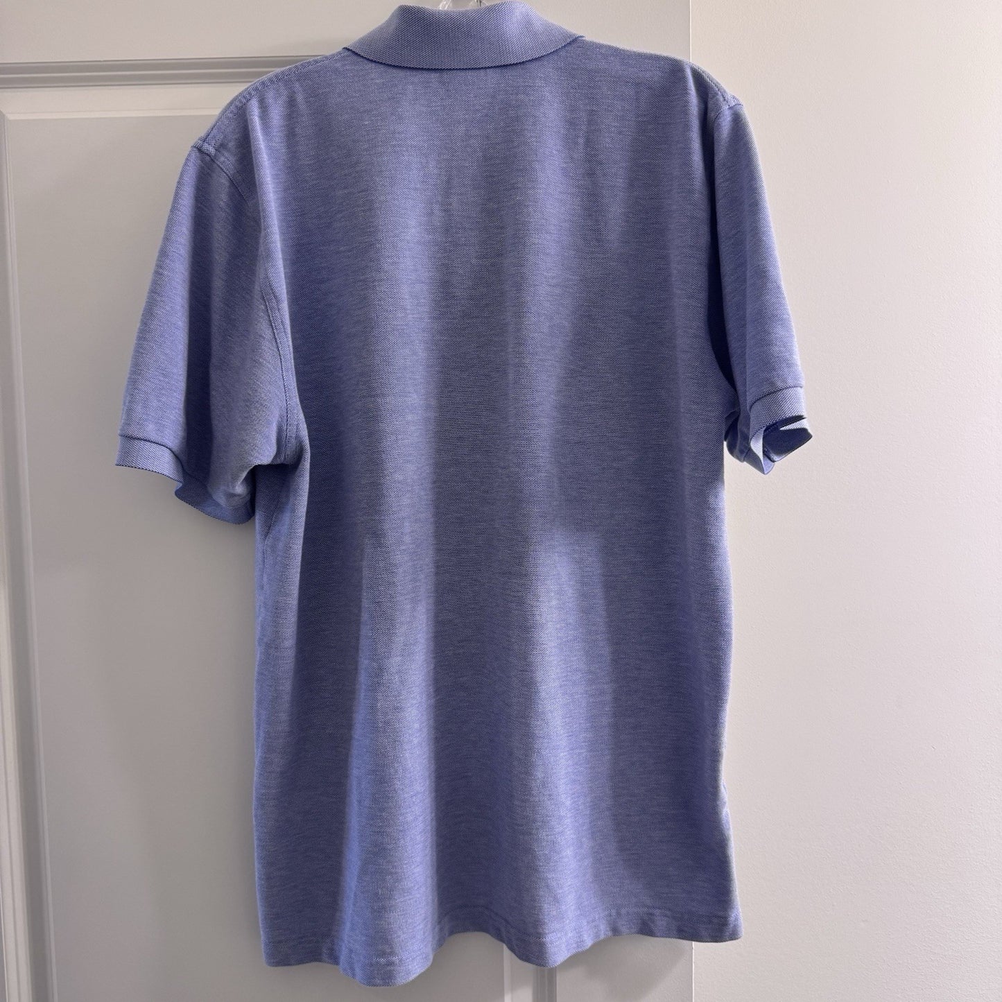 Brooks Brothers 346 Polo Shirt L Blue Cotton Performance Original Fit