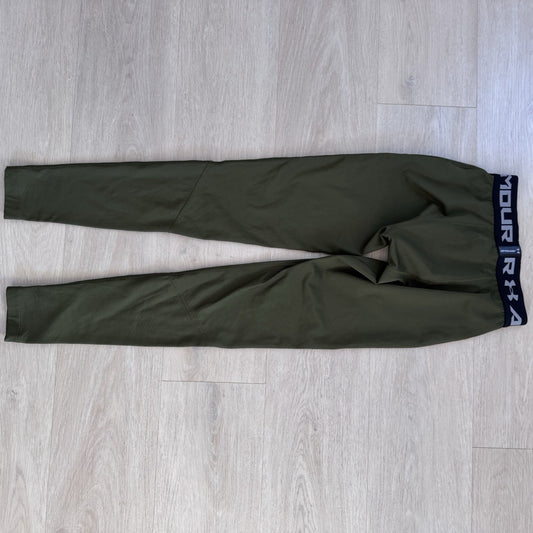 Under Armour ColdGear Mens Fitted Thermal Leggings Green Size Small