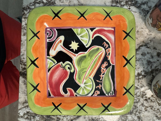 Vintage Salsa by Jennifer Erinley / Certified Int Corp SALAD PLATE 8 1/2"