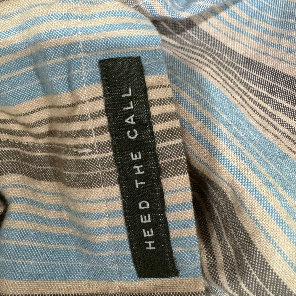 Howler Brothers Striped Long Sleeve Shirt Men's 100% Cotton Casual Button-Up