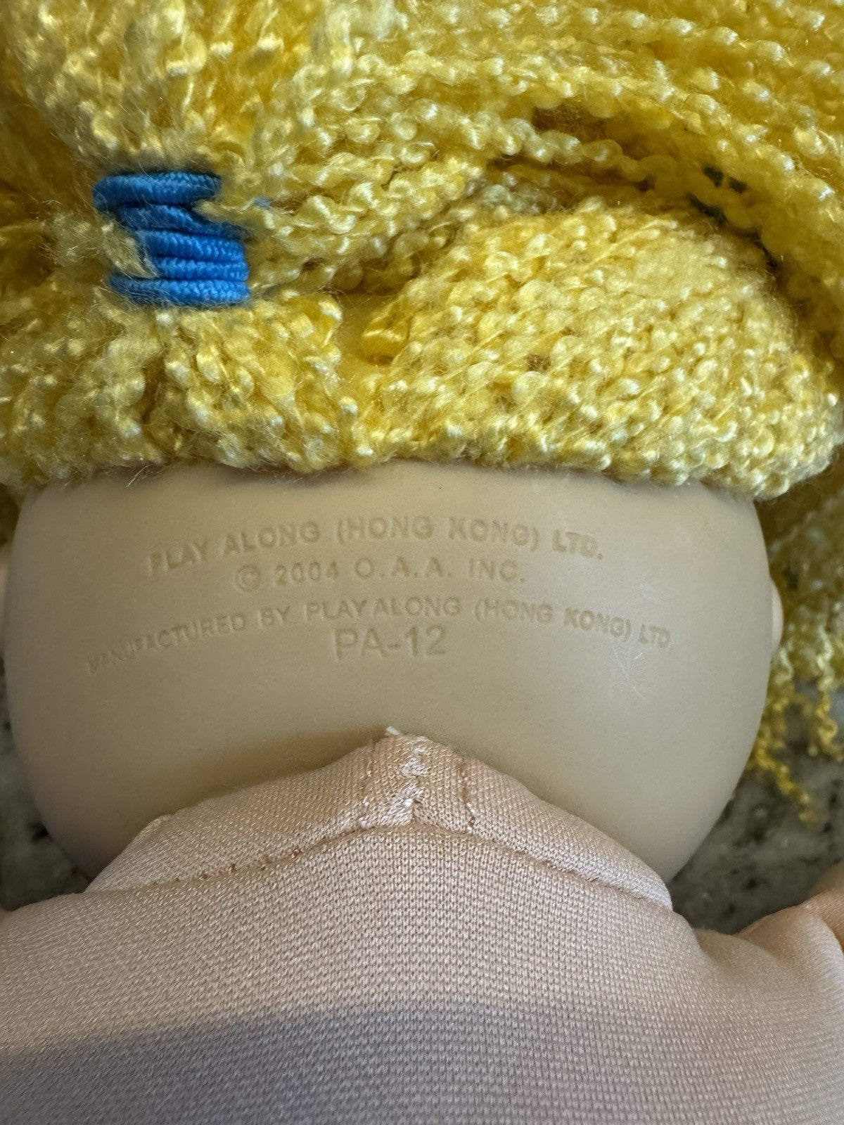 Two 2004 Play Along Cabbage Patch Signed Dolls Long Blonde Hair Blue Eyes