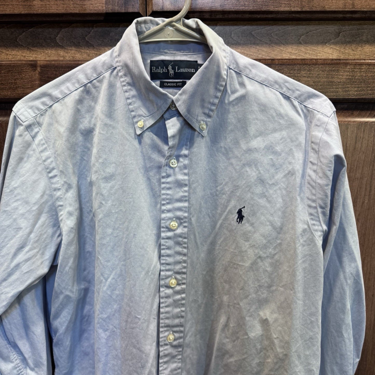 Ralph Lauren Classic Fit Oxford Shirt Men’s 14.5 32/33 Light Blue Button Down