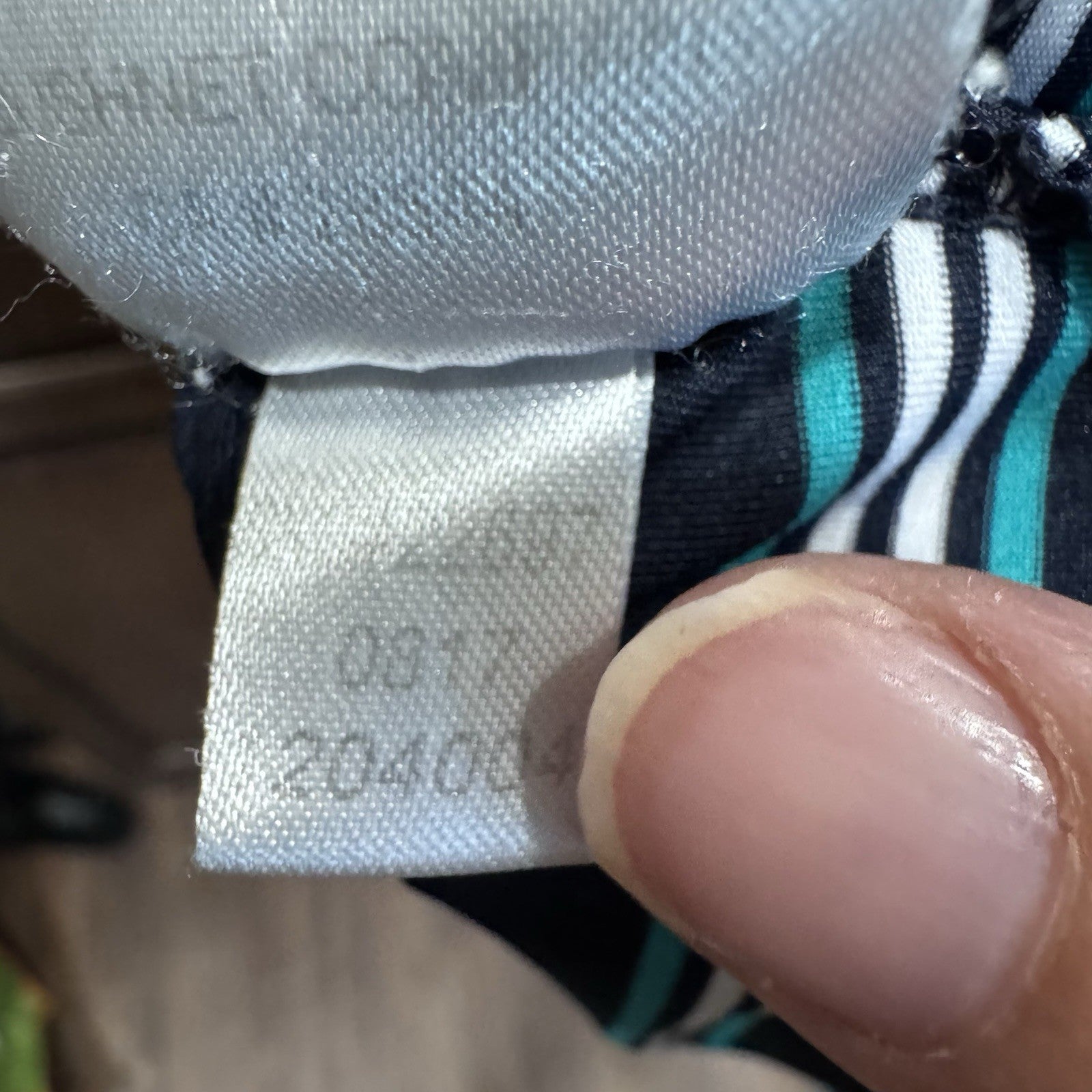 FootJoy Men’s M Golf Polo – Black & Teal Striped Shirt, The Amelia Island