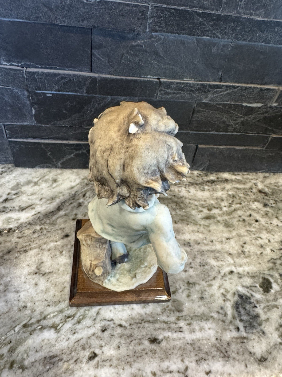 Guiseppe Armani 1982 Italian Boy Kicking Soccer Ball Made In Italy