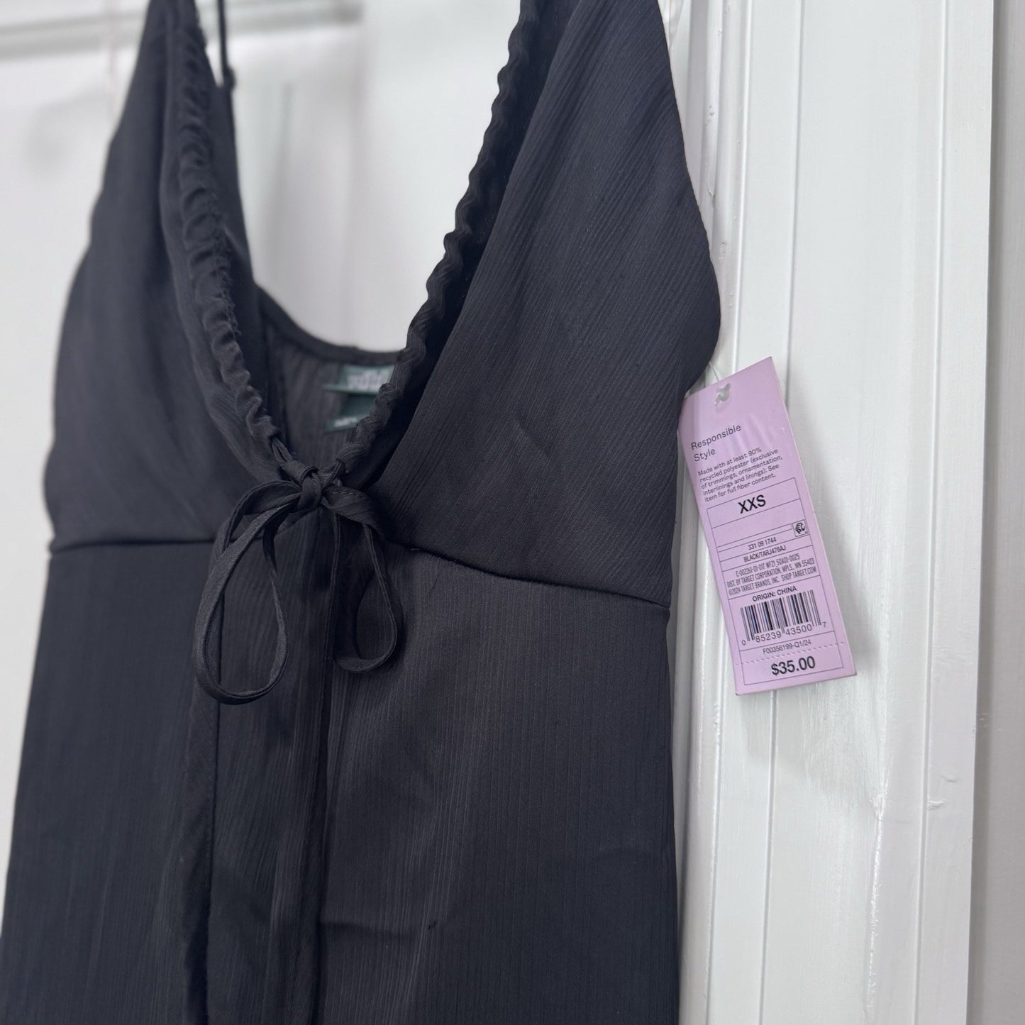 Wild Fable Black Sleeveless Wide Leg Jumpsuit NWT Women’s XXS Adjustable Straps