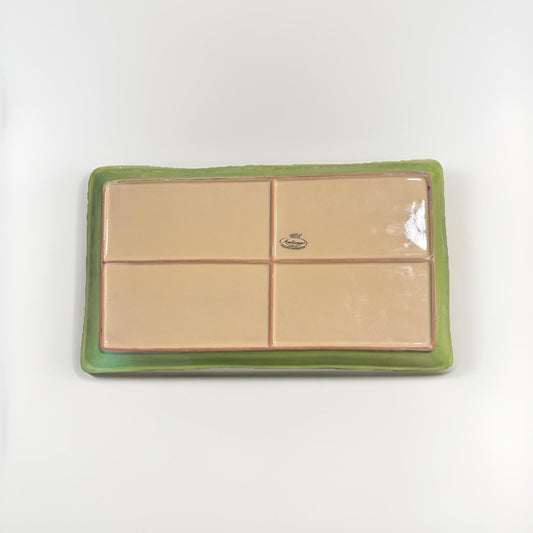 Ambiance Collections Handpainted Ceramic Party Margarita Serving Tray