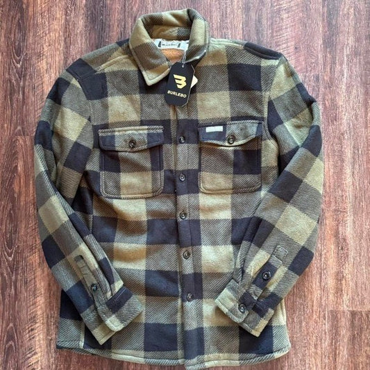 NWT Shacket - Mallard Green Plaid - Burlebo SZ SMALL