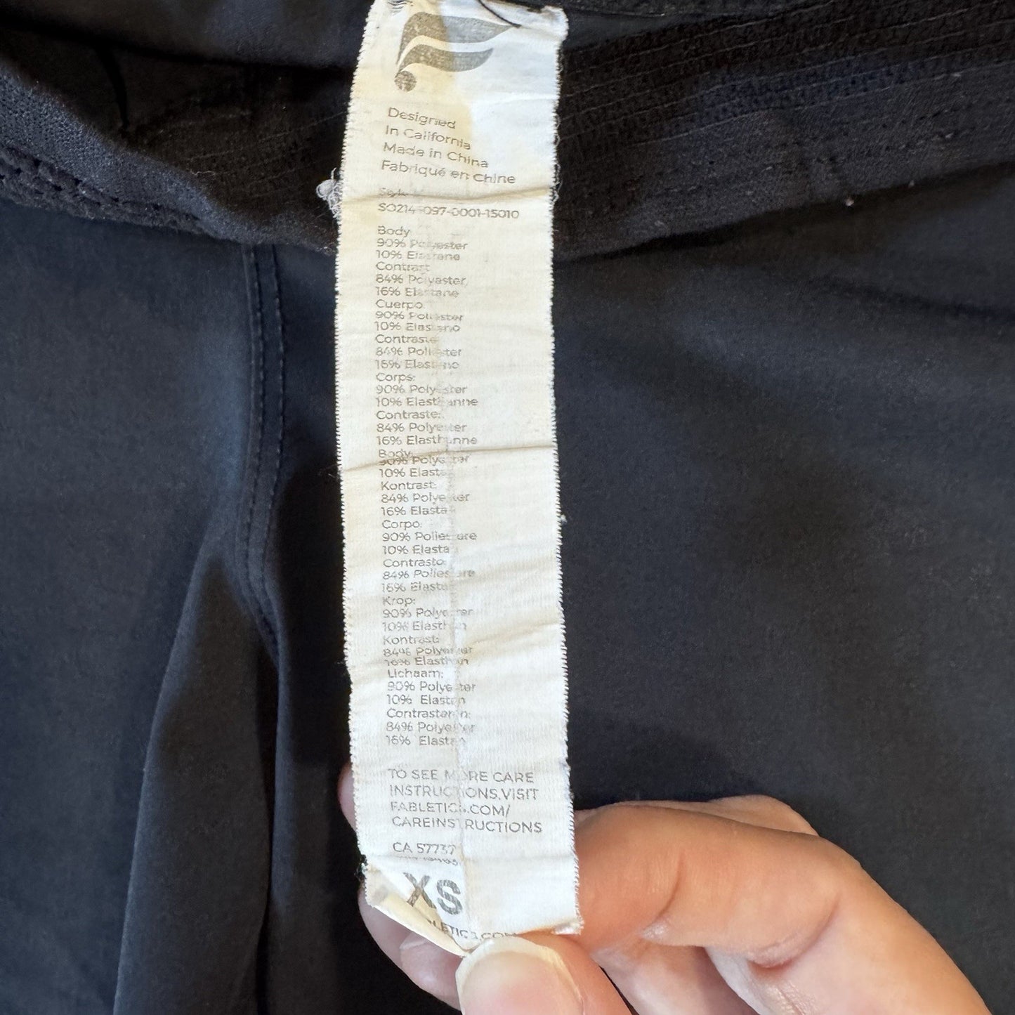 Fabletics The Fundamental Shorts Performance Blue Brief Lined Mens XS  9" Inseam