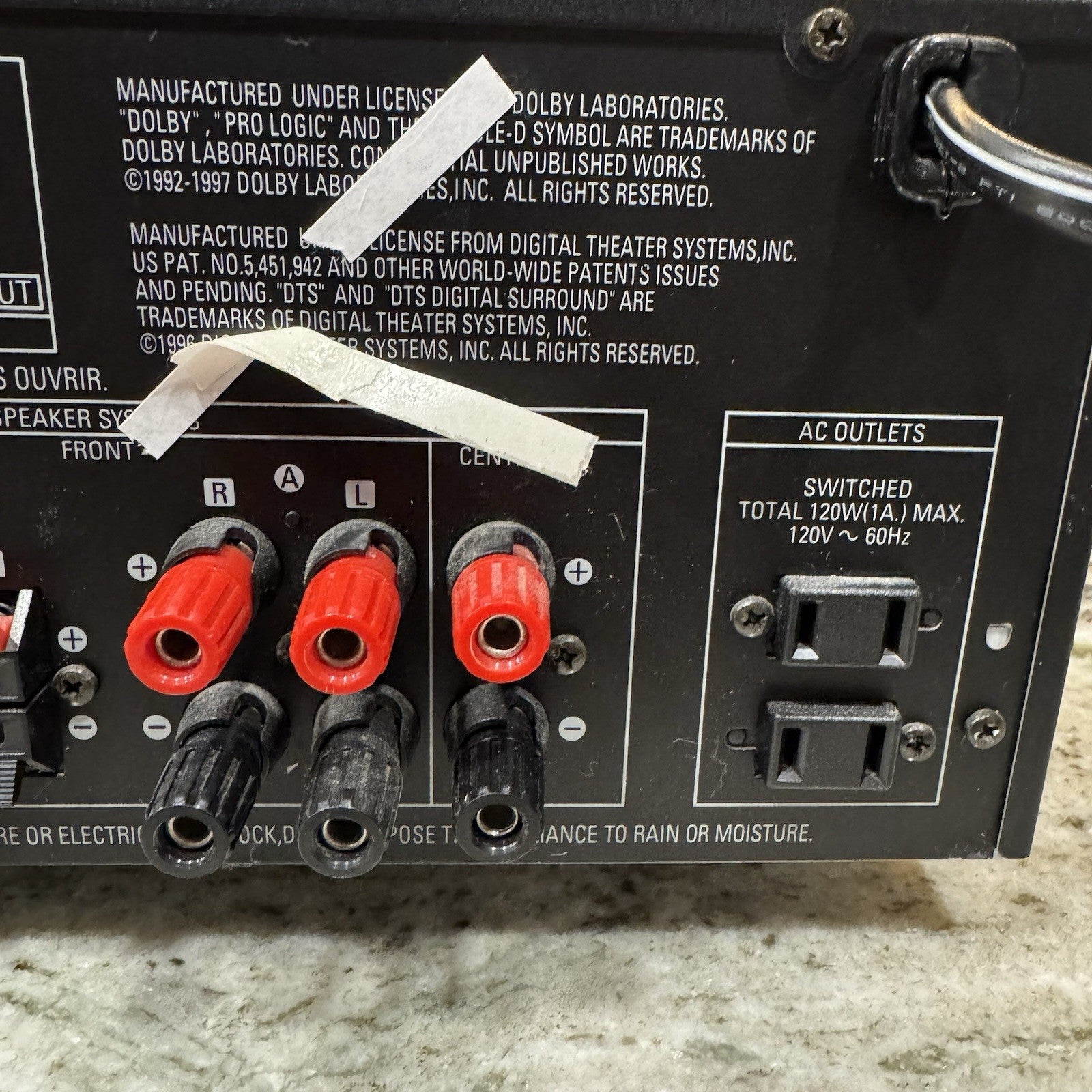 Vintage Denon AVR-1601 Precision Audio Component/AV Surround Receiver