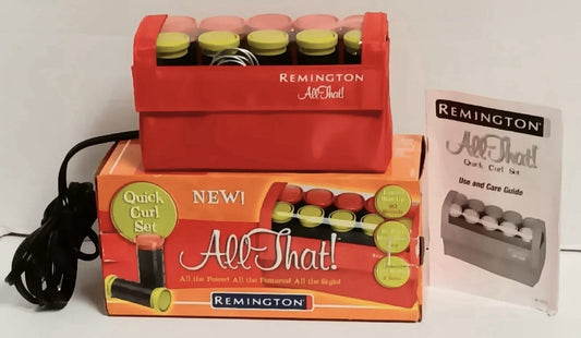 Remington 2005 All That Quick Curl Set Hair Hot Rollers Travel NOS Vintage  NEW