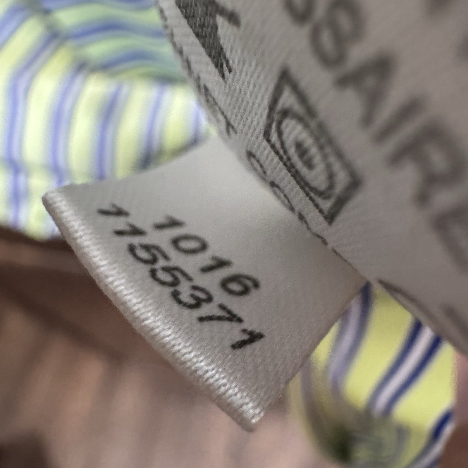 FootJoy Men’s Large Striped Golf Polo Shirt Green Blue FJ Georgia Club Logo