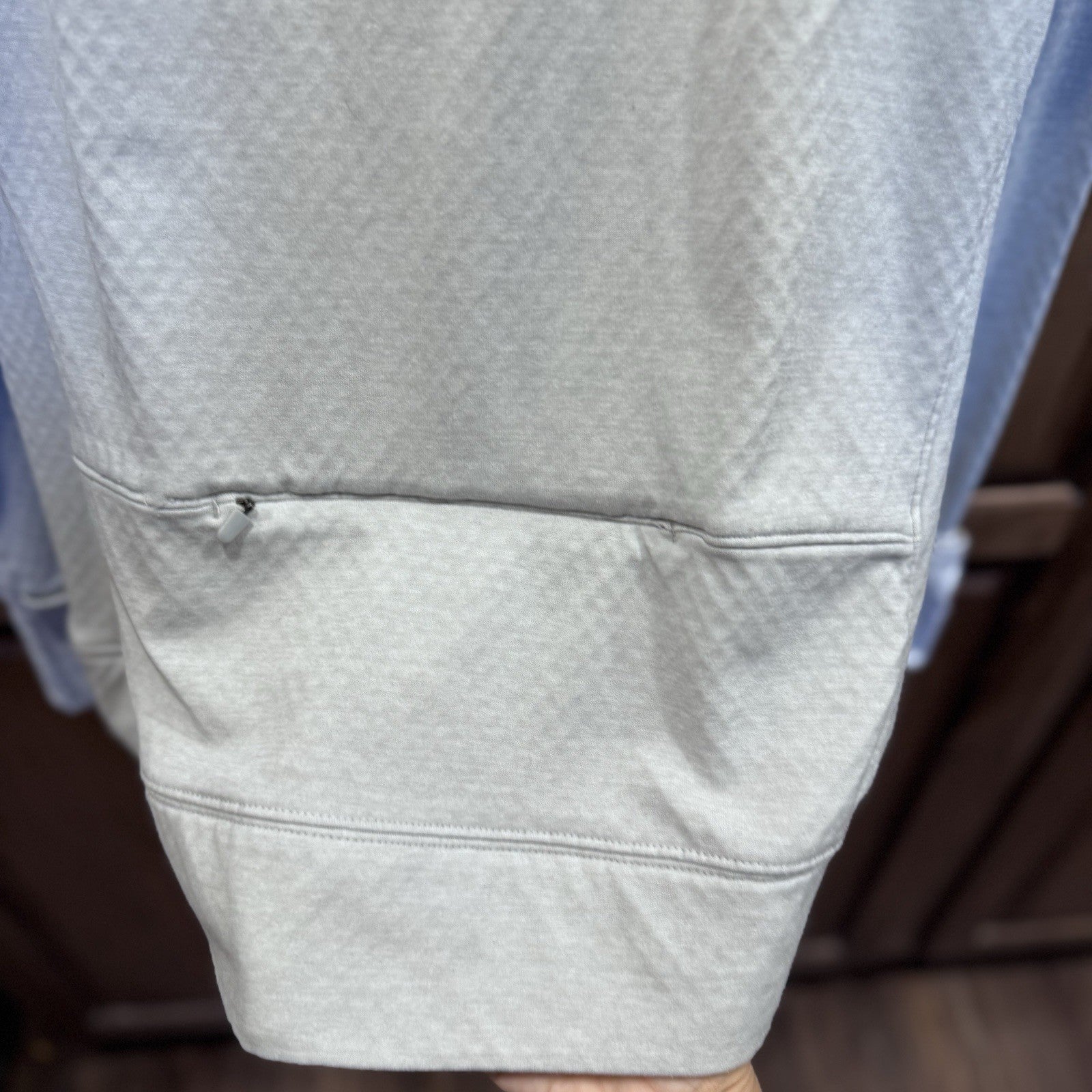 GapFit Funnel Neck Light Gray Pullover Sweatshirt Women’s Large