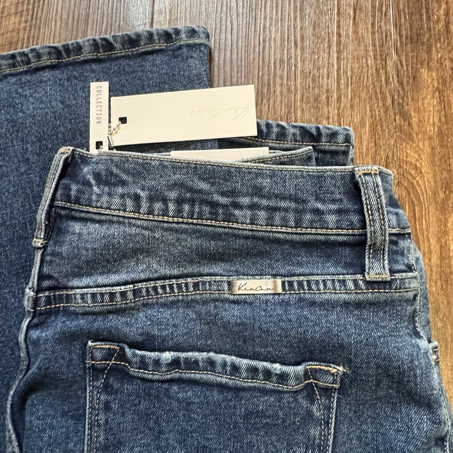 9/28 KanCan 90s High Rise Wide Leg Jeans Hidden Button Fly 100% Cotton NWT $70