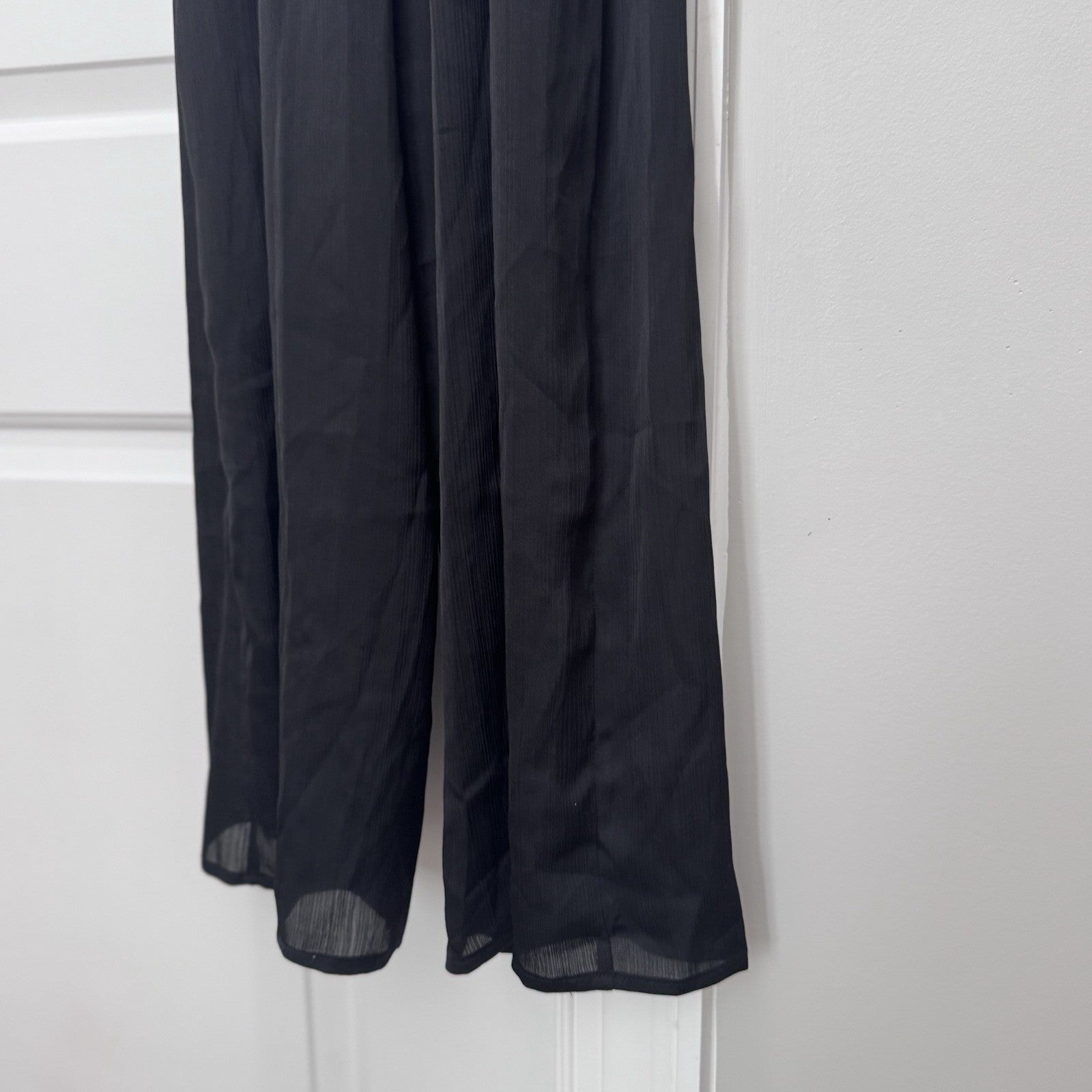 Wild Fable Black Sleeveless Wide Leg Jumpsuit NWT Women’s XXS Adjustable Straps