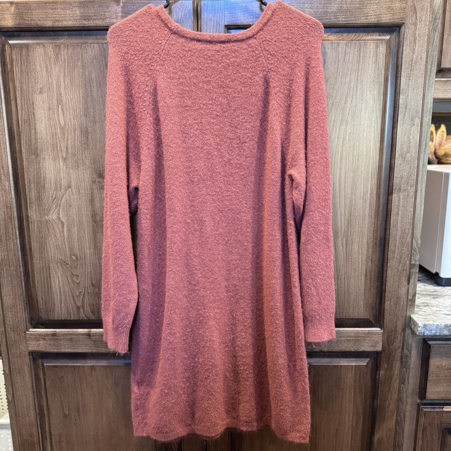 Express Rust Red Long Sleeve Sweater Dress Women’s Small – Soft Knit