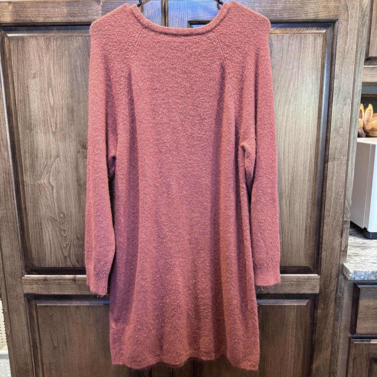 Express Rust Red Long Sleeve Sweater Dress Women’s Small – Soft Knit