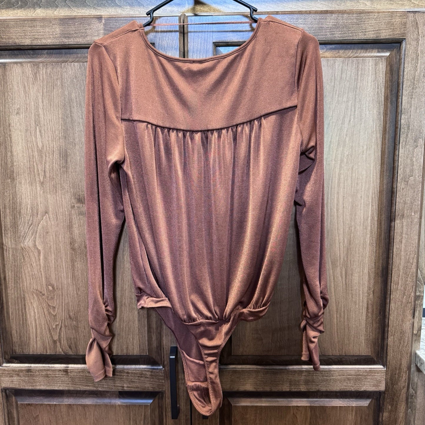 Intimately Free People Women's Turnt Thong Bodysuit Copper Color Size Small