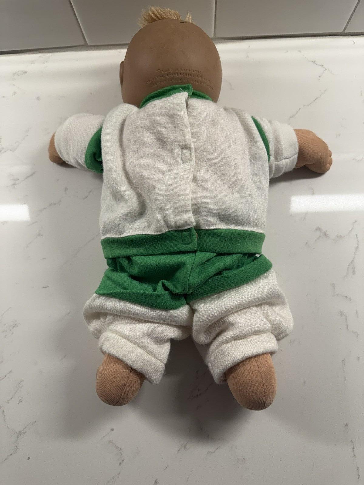 Vintage 1980s 1985 Cabbage Patch Kids Doll Blue Eyes Xavier Roberts