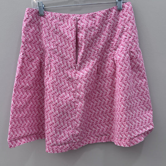 Old Navy Y2K Pink Geometric Print A-Line Skirt Women’s Sz 8 Cotton 2005