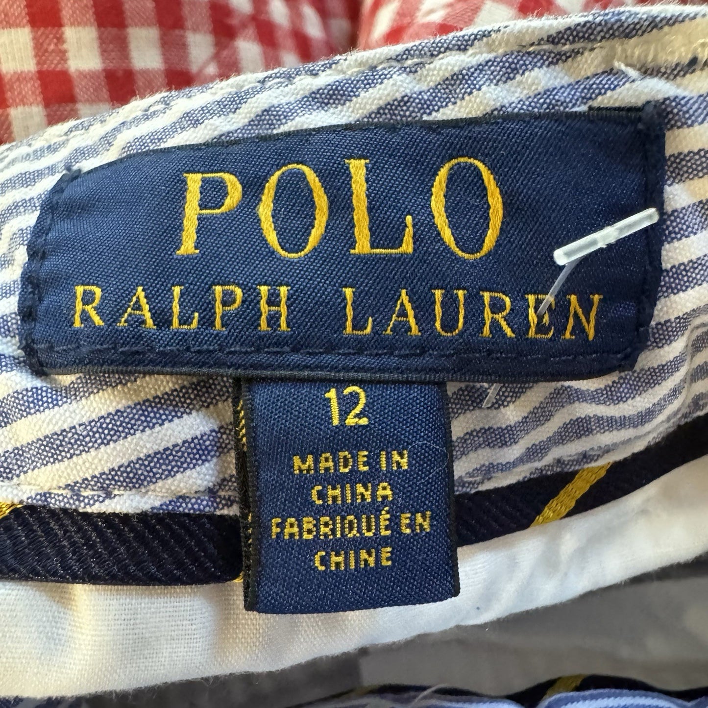 NWT Polo Club Prep Blue Seersucker Bermuda Shorts Size 12 MSRP $59.50 Y2K Preppy
