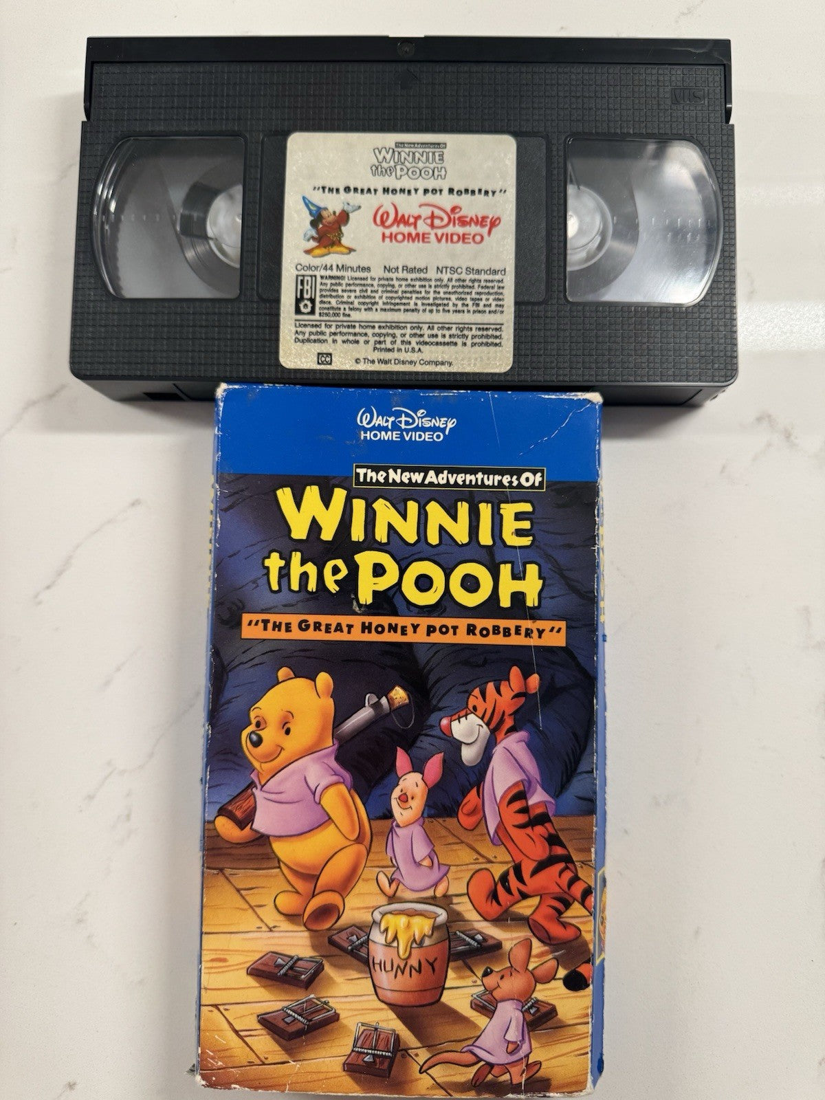 Winnie The Pooh The Great Honey Pot Robbery VHS Tape Used Movie Disney Cartoon