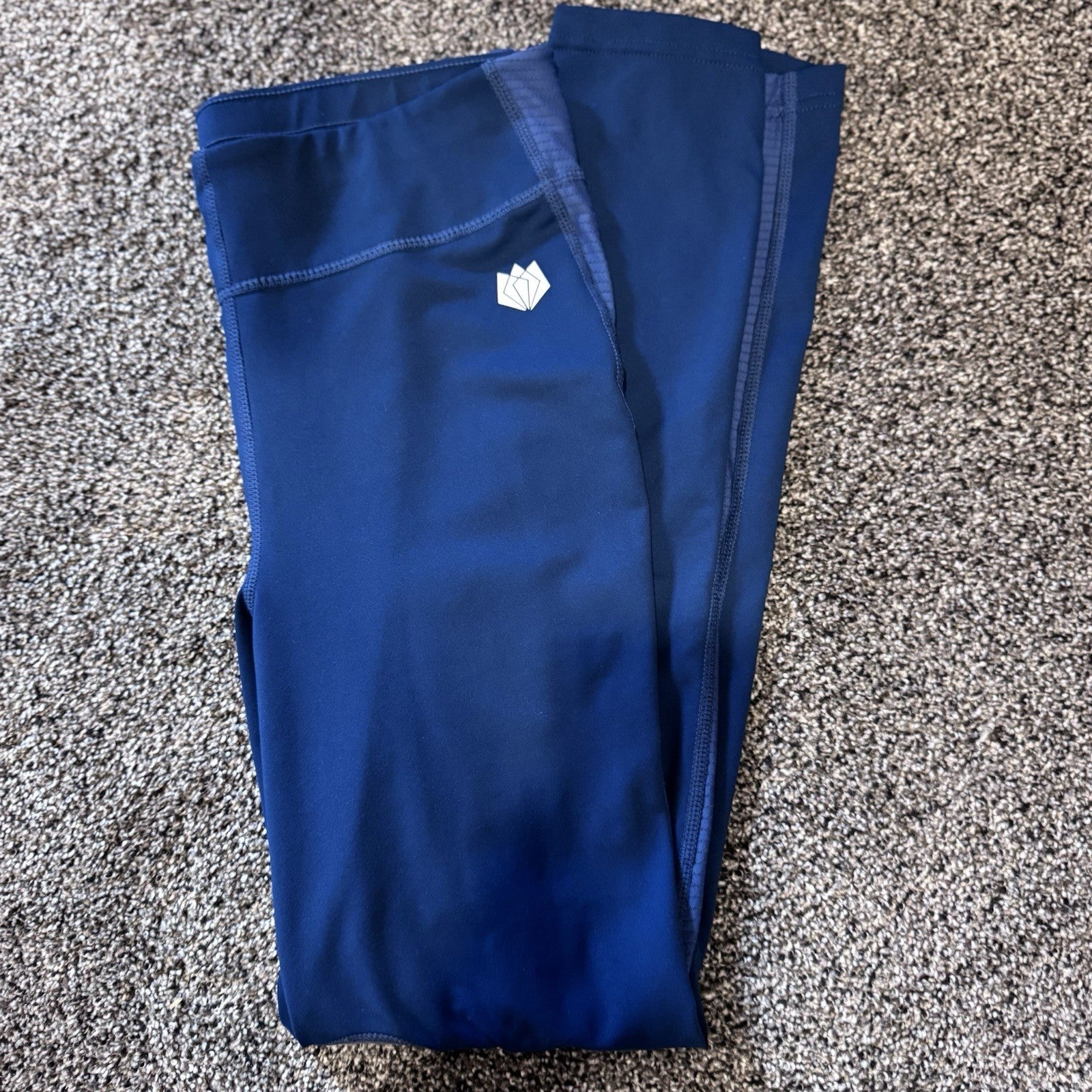 FitsT4 Sports Women’s Equestrian Riding Tights | Size S | Navy Blue Knee Patch