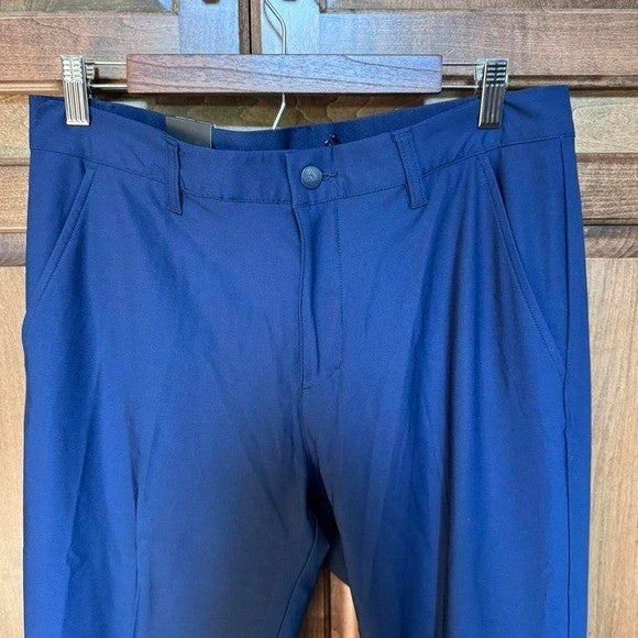 Adidas Regular Fit Straight Leg Golf Pants Navy Blue 32x32
