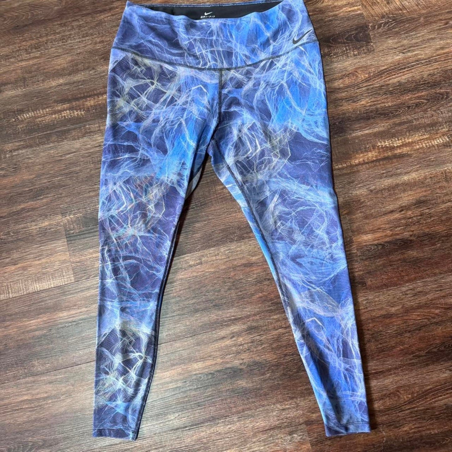 Nike Dri Fit Power Pocket HYPER Training Mesh Athletic Workout Tights Womens 2XL