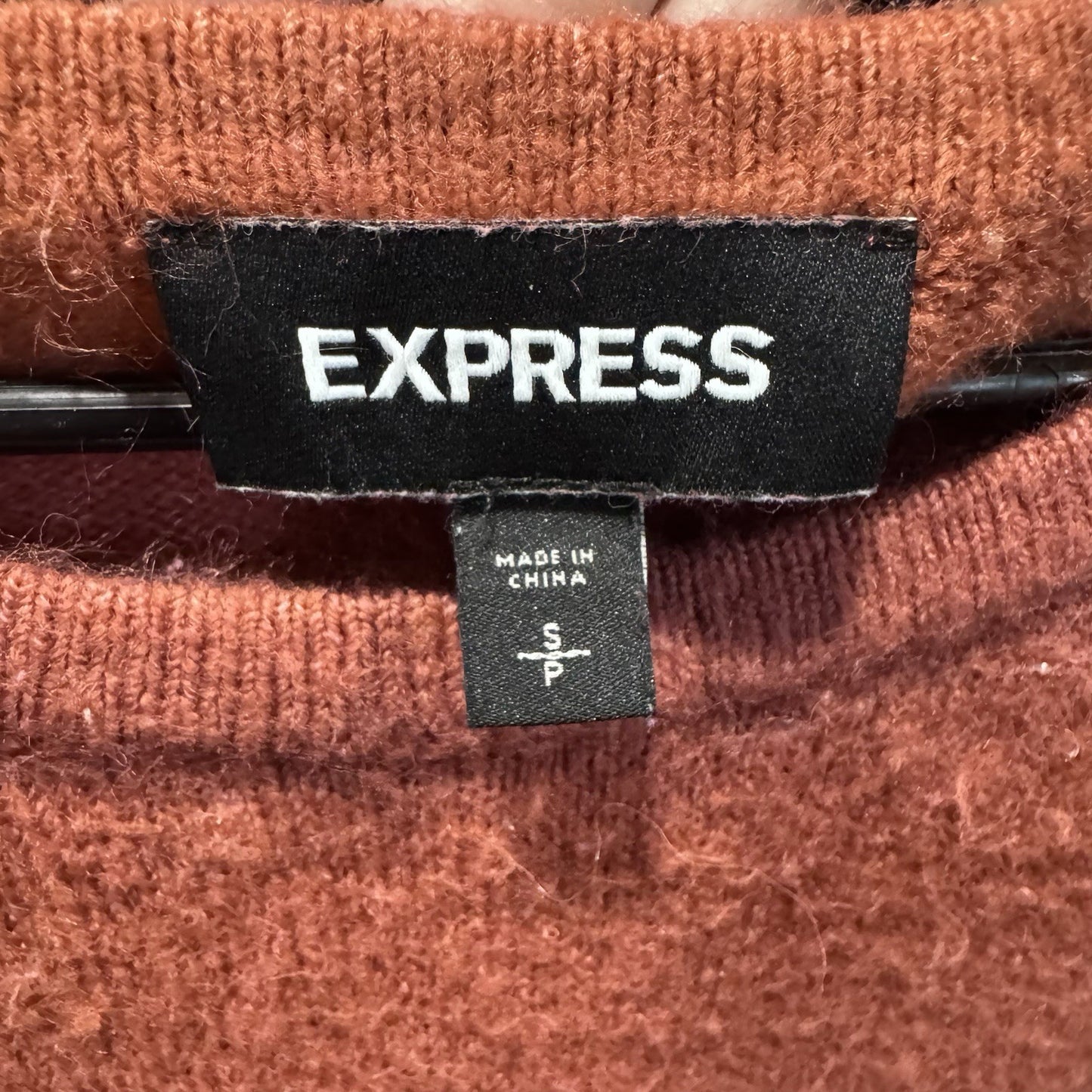 Express Rust Red Long Sleeve Sweater Dress Women’s Small – Soft Knit