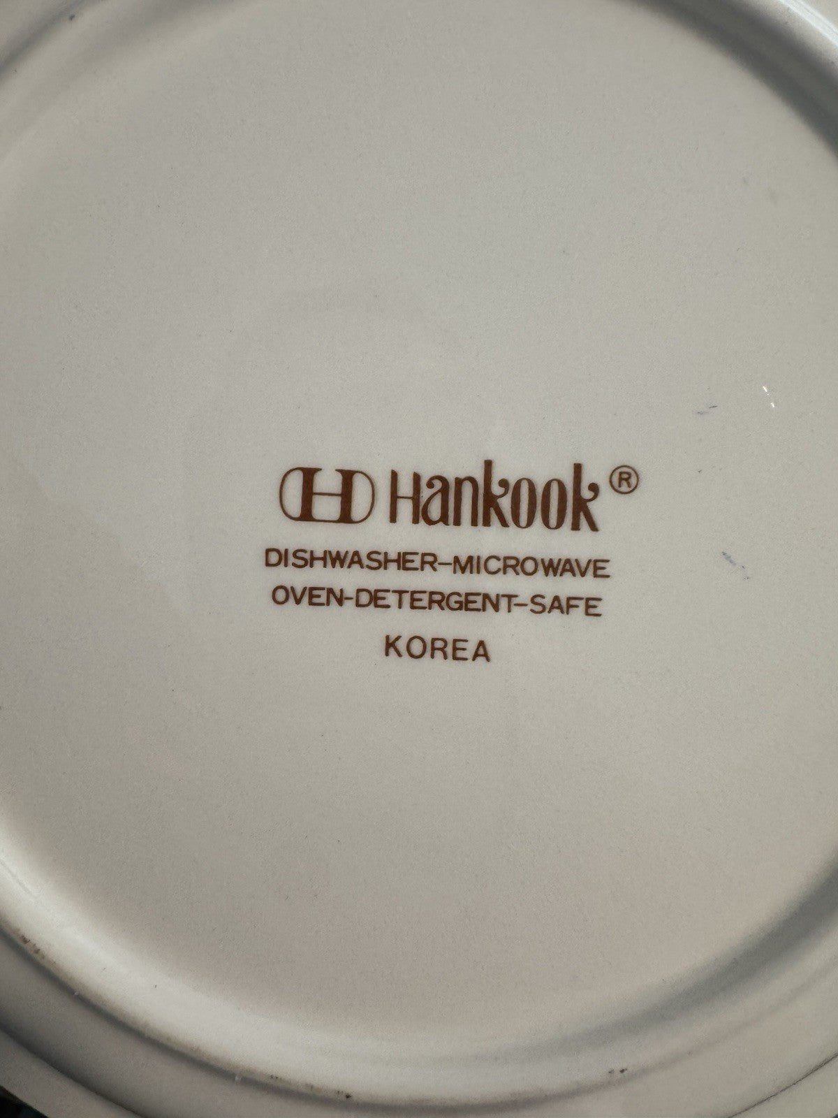 Vintage Hankook Korea Ceramic Deep Dish Cherry Pie Plate With Printed Recipe