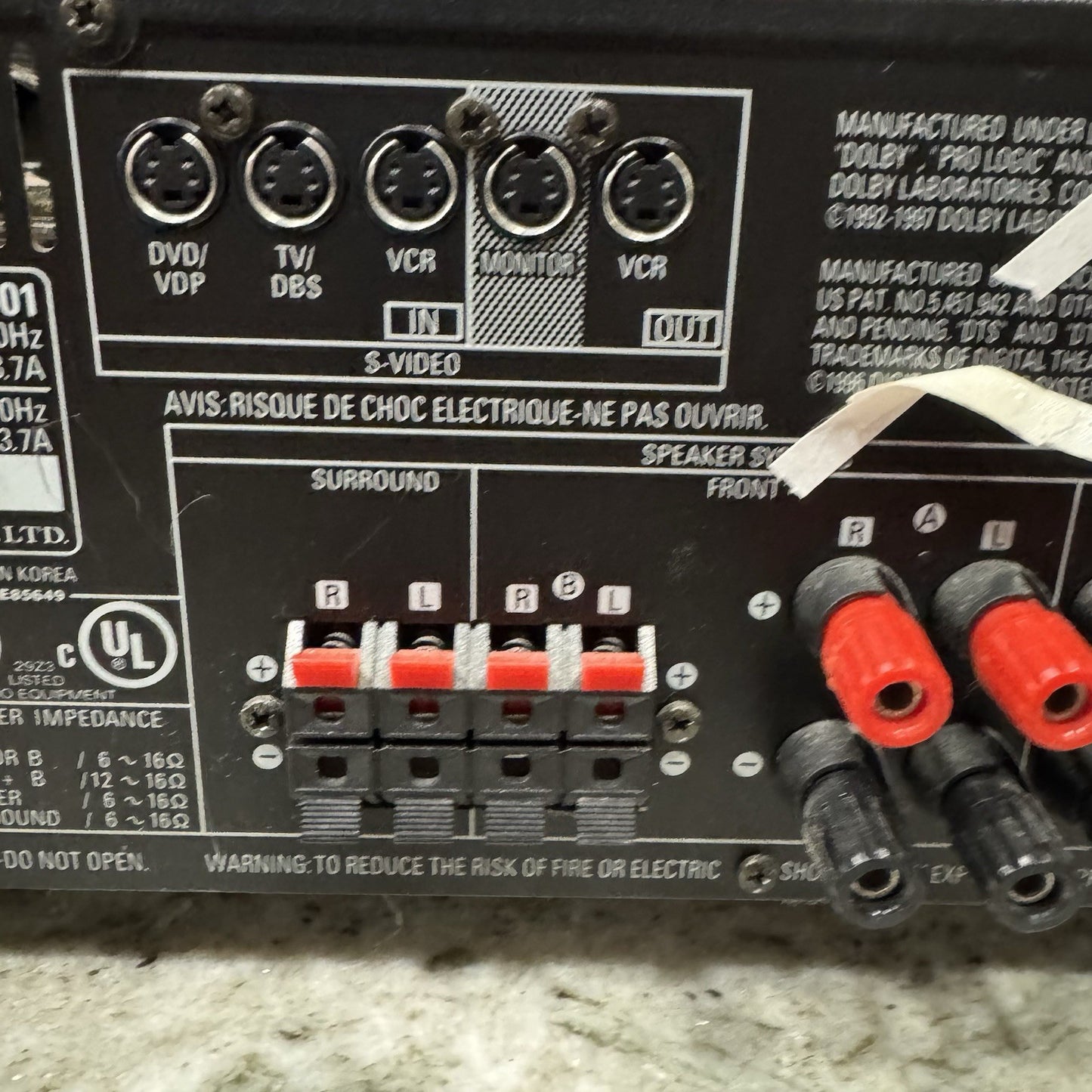 Vintage Denon AVR-1601 Precision Audio Component/AV Surround Receiver