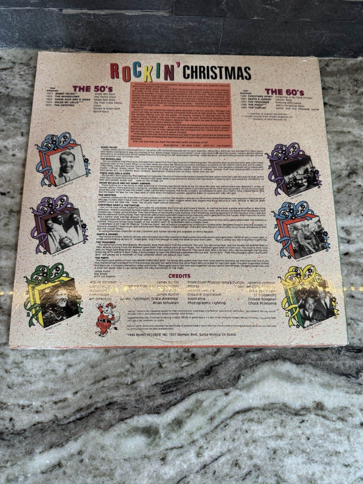 Rockin Christmas The Good Guys Collectors Edition Xmas LP Rhino Records Wrapped
