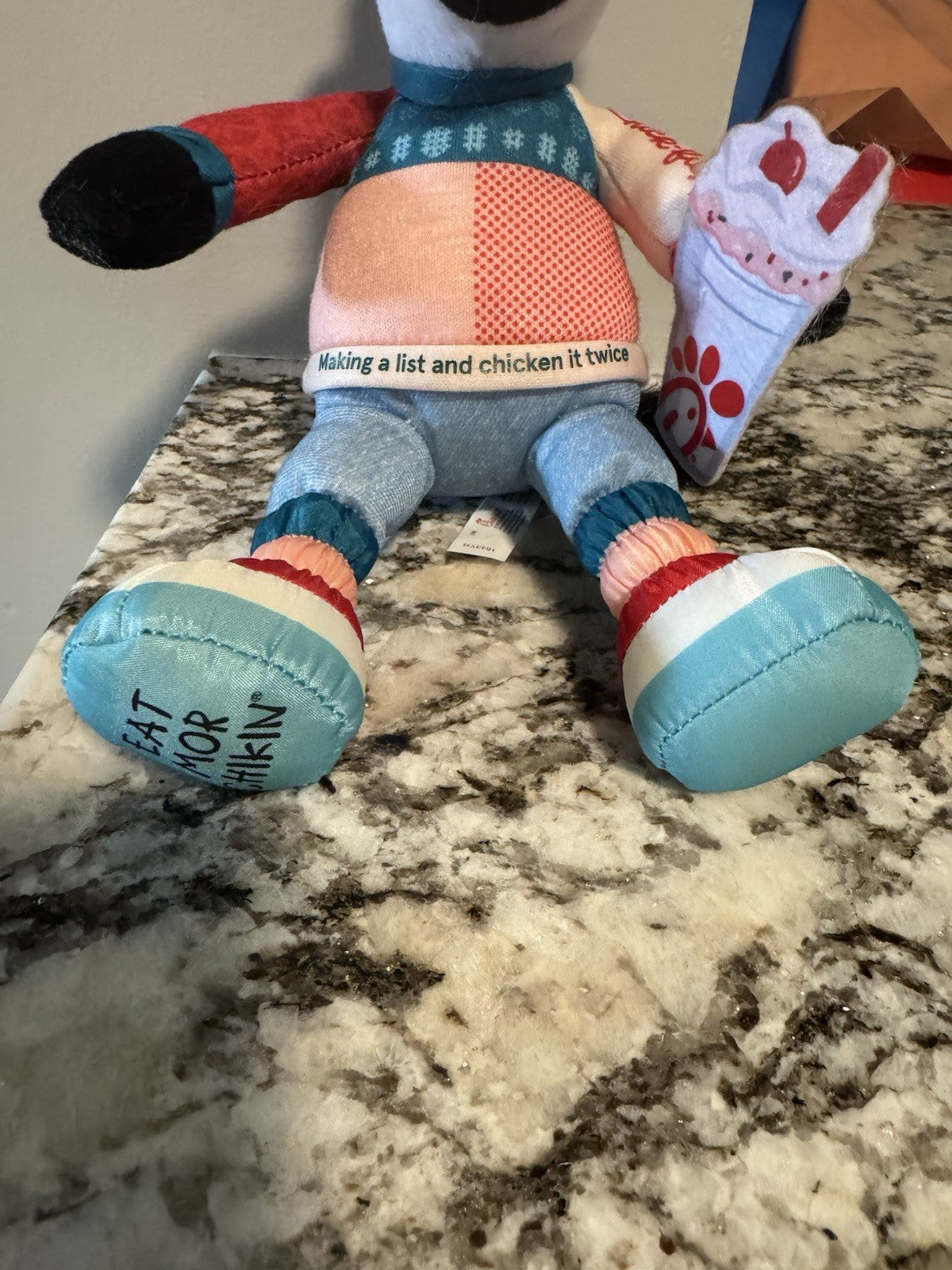 Chick-Fil -A Christmas '2023 Chicken It Twice Collectible Plush Cow Toy  10"