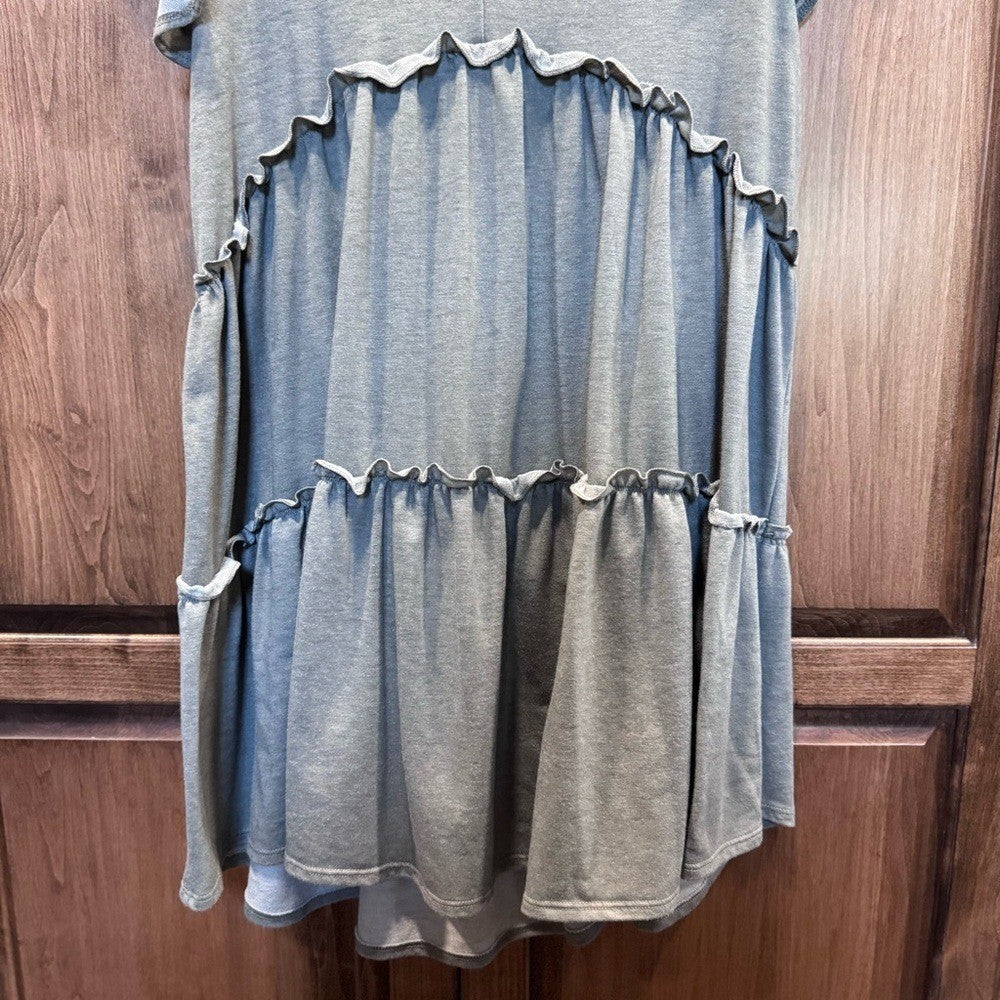 Peach Love California Ruffle Babydoll Dress - Medium