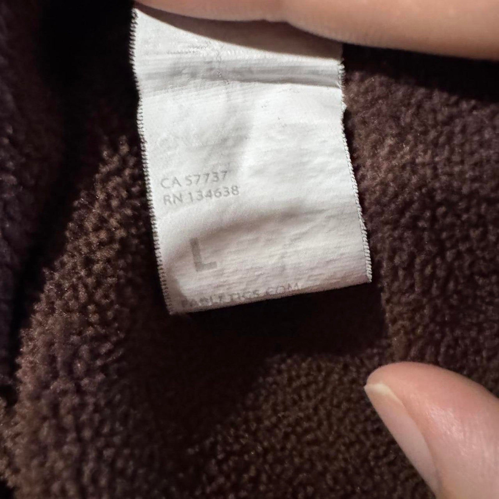 Fabletics brown quarter zip fleece Large