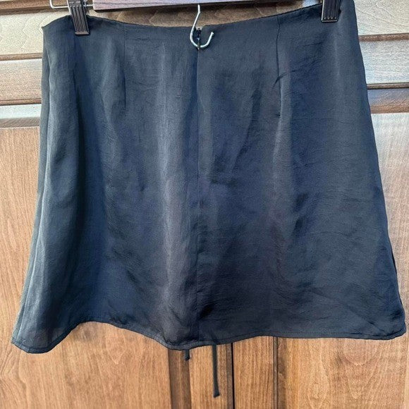 Forever 21 size Medium Black mini skirt with lace-up detail #gothfashion