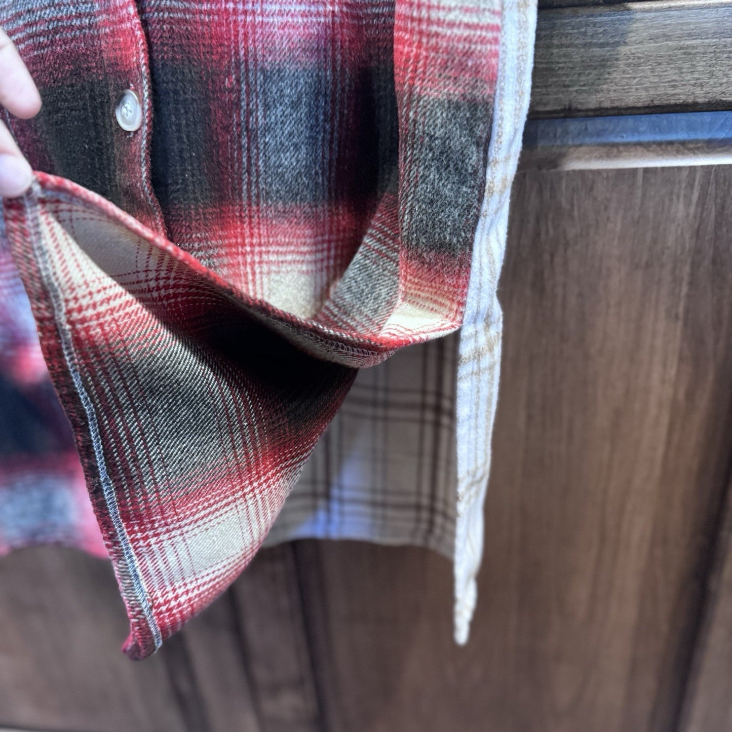 Grace Shacket Size Small Plaid Button Front Long Shirt Jacket