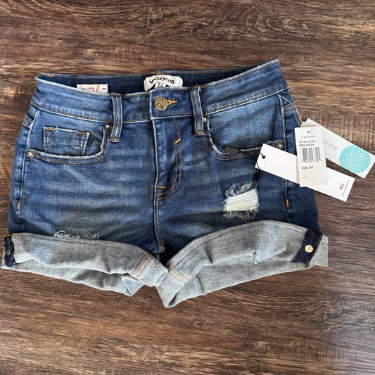 NWT Vigoss Denim Shorts Size 24 |  Wash Distressed Cuffed Shorts Stitch Fix