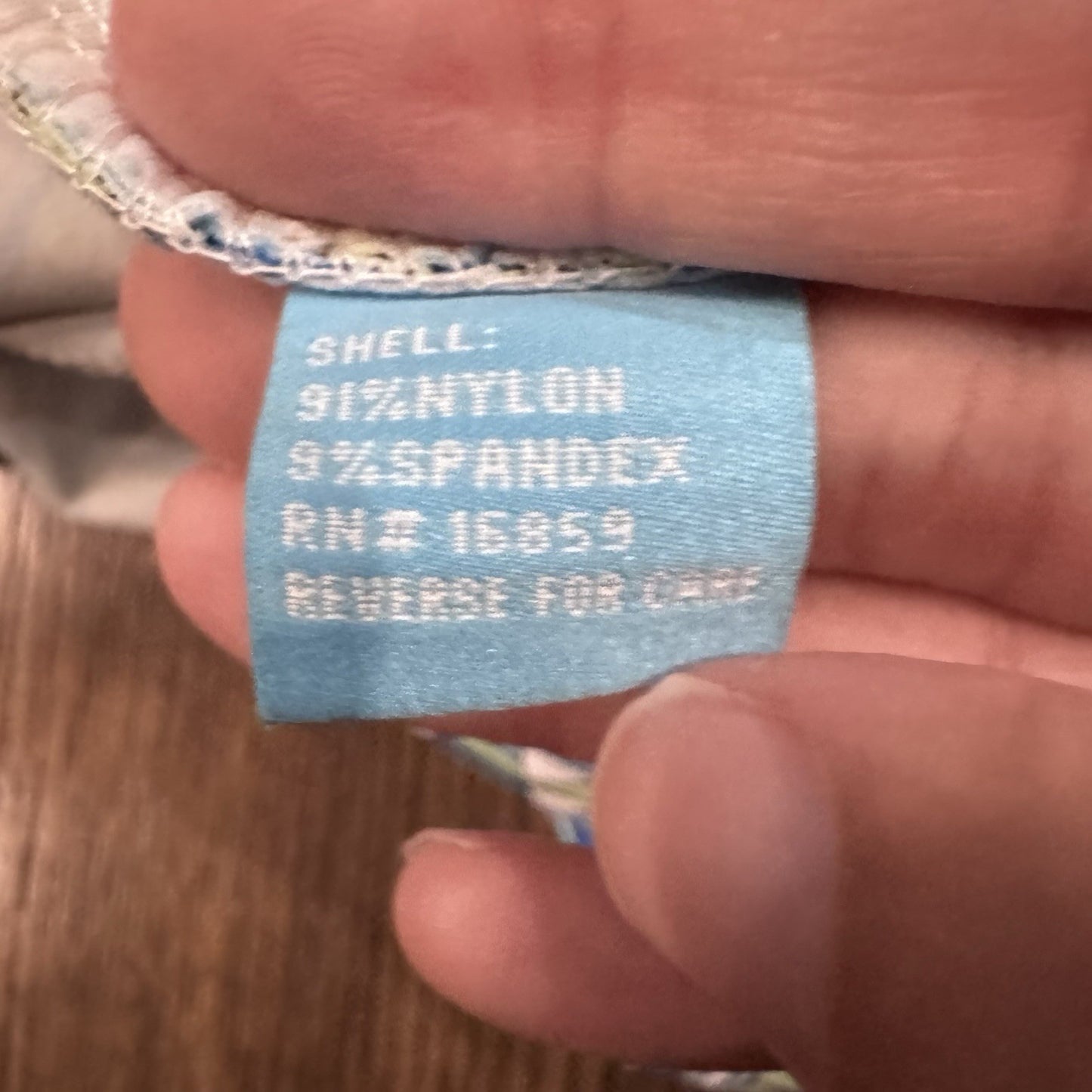 J.McLaughlin Women’s Skirt Size Small Geometric Blue Green Print Stretch Pull-On