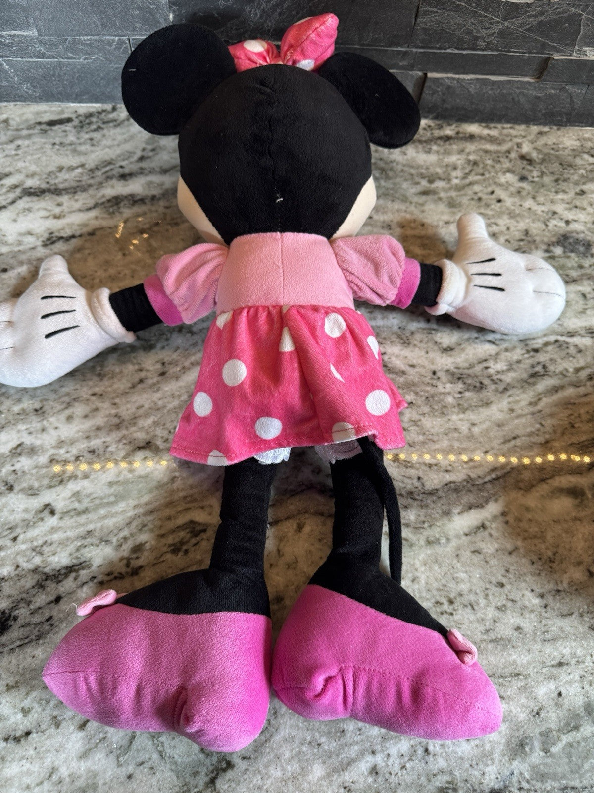 Disney Minnie Mouse 21" Plush Doll Stuffed Animal Toy Soft Pink Polka Dot