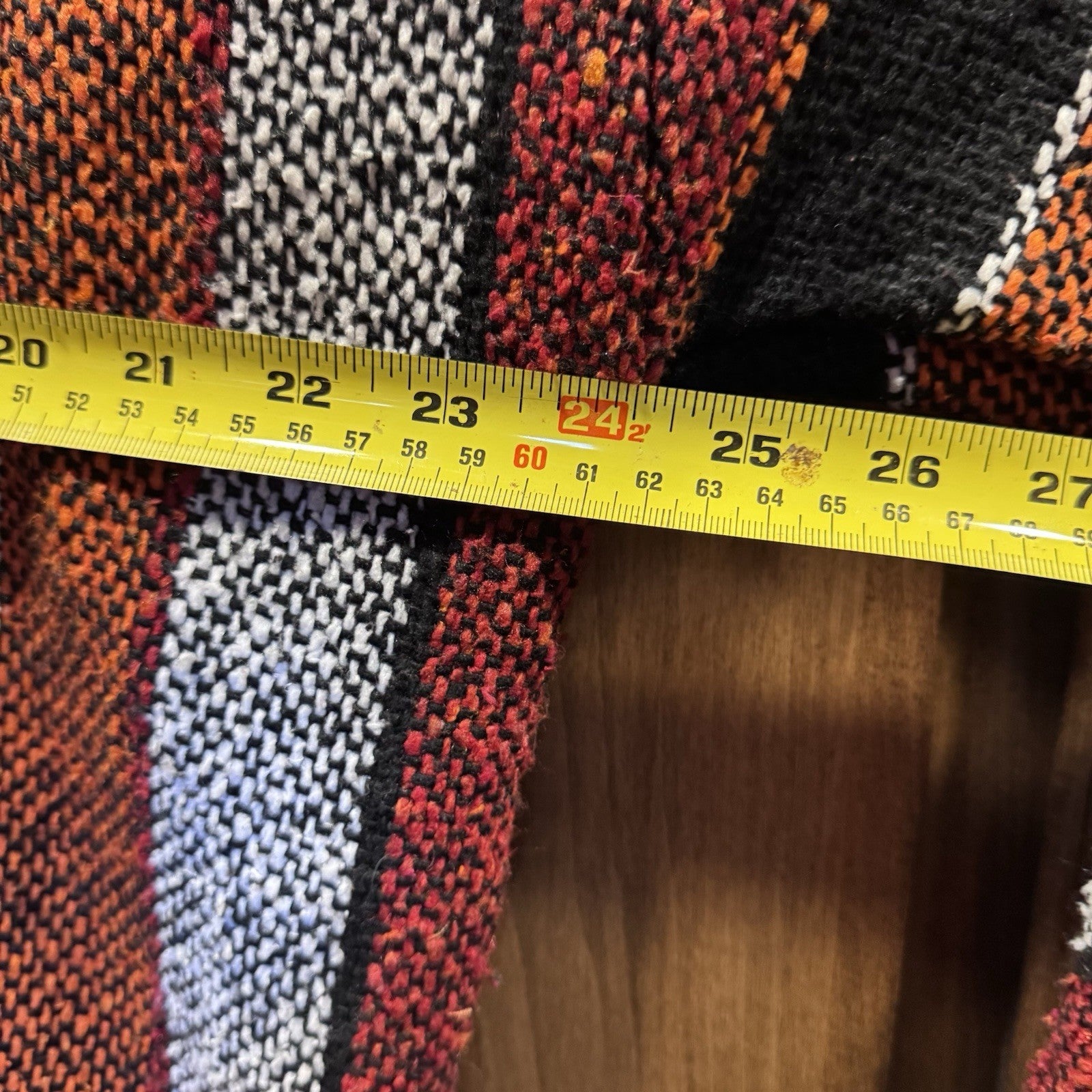 Earthbound Trading Co Baja Hoodie Large Multicolor Woven Pullover Boho Surf