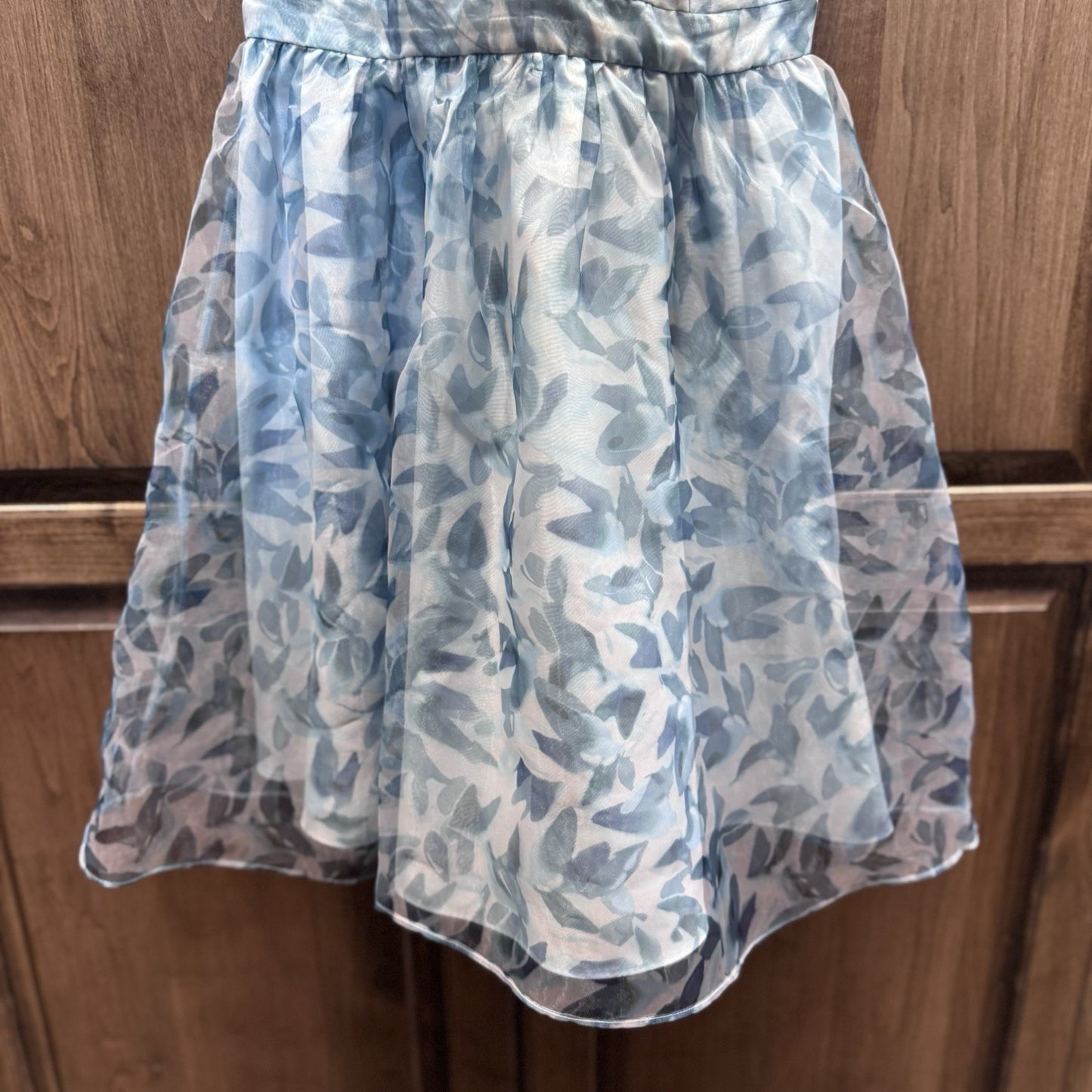 Disney Cinderella LC Lauren Conrad Blue Floral Fit & Flare Dress Size 6
