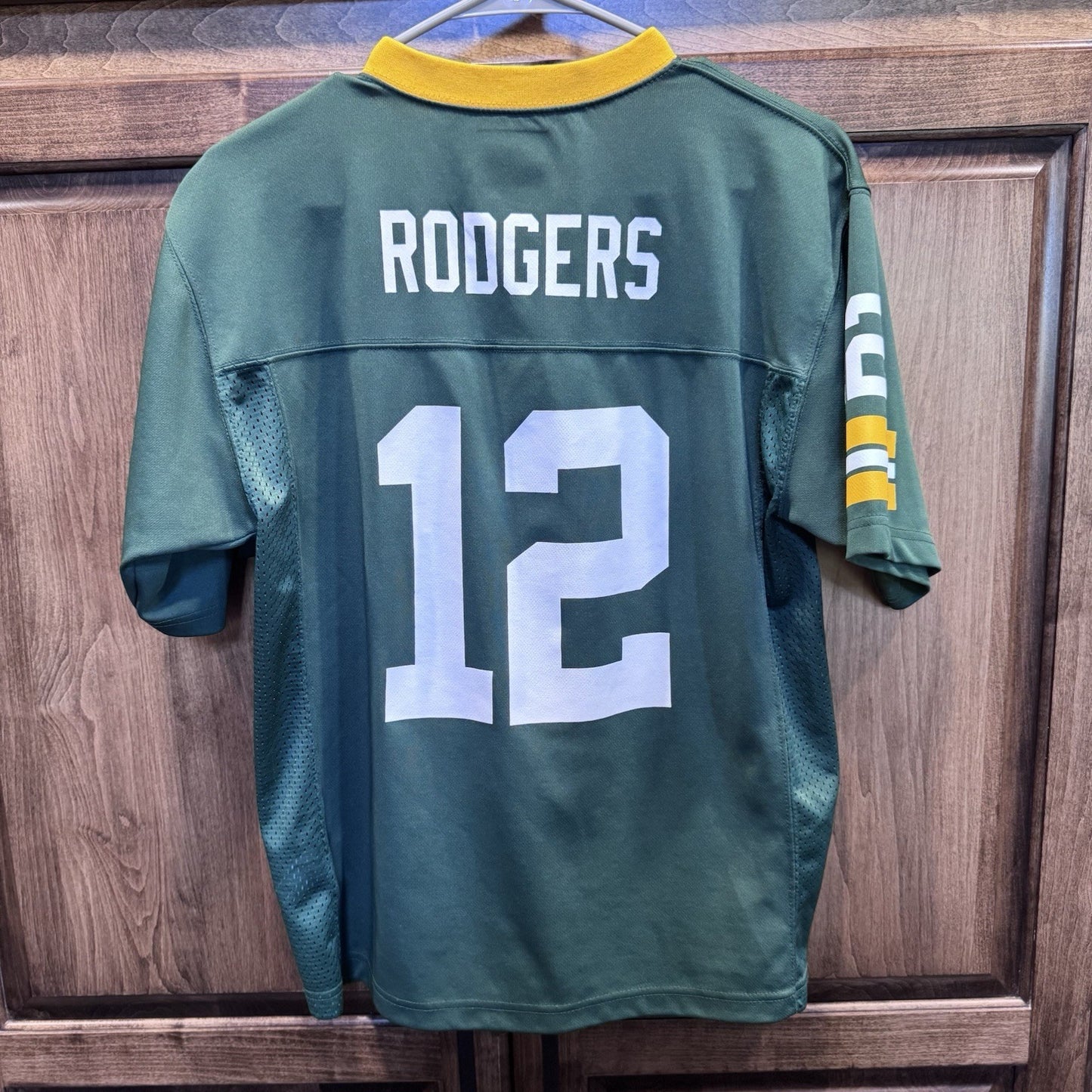 NFL Green Bay Packers Aaron Rodgers Youth Jersey Boys Large Nike On Field